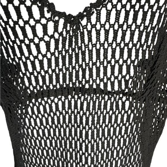 Gianni Bini Black Mesh swim cover - Picture 2 of 4